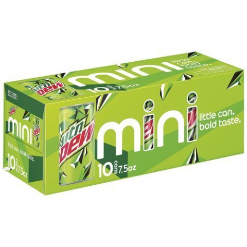 Order Moutain Dew Mini 10 Pack 7.5oz Can food online from 7-Eleven store, Huntersville on bringmethat.com