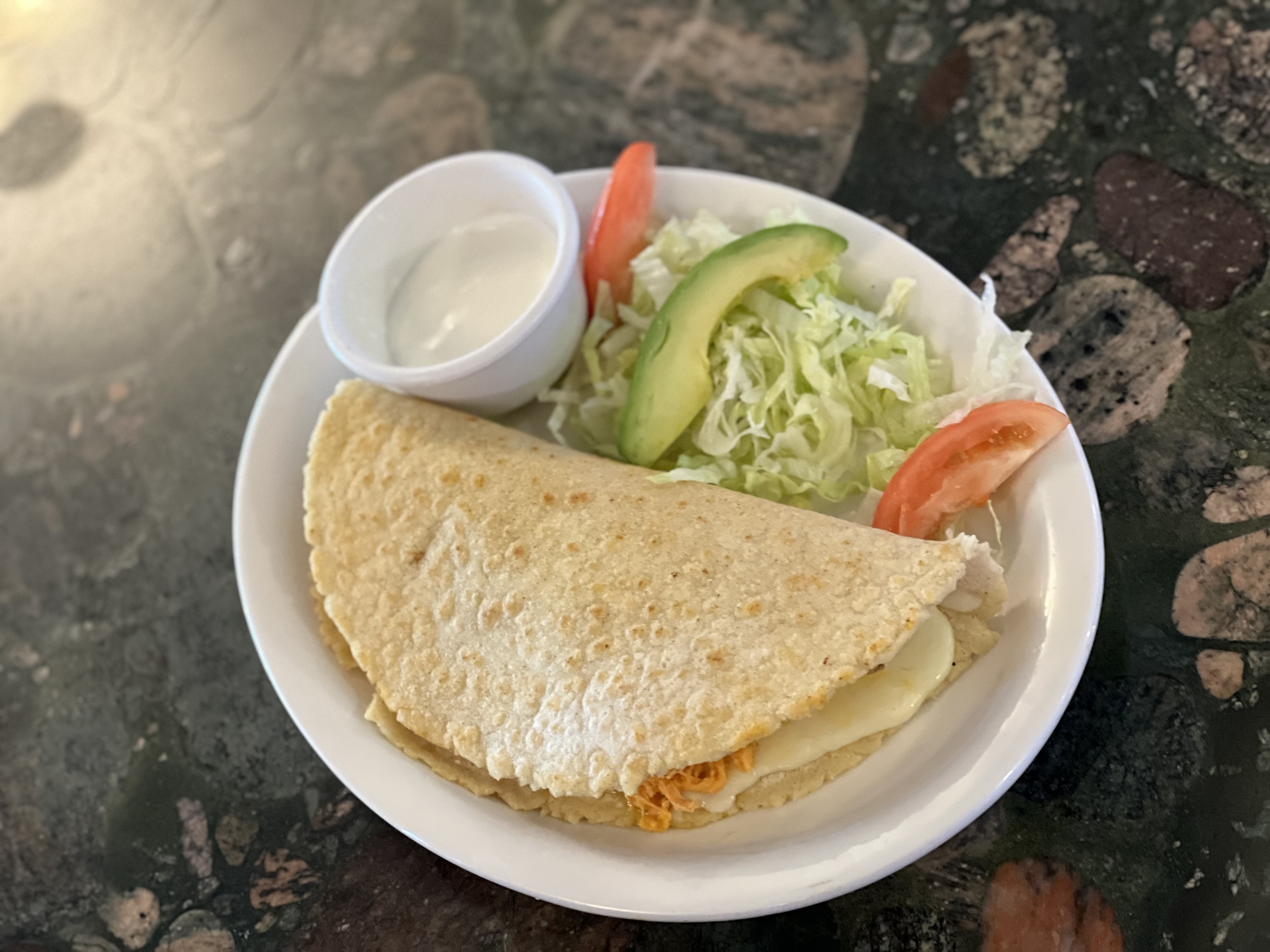 Order 82. Cheese Quesadilla food online from Que Chula Es Puebla Inc store, Philadelphia on bringmethat.com