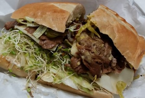 Order Tri-Tip Sandwich food online from Ted's Market & Deli store, San Francisco on bringmethat.com
