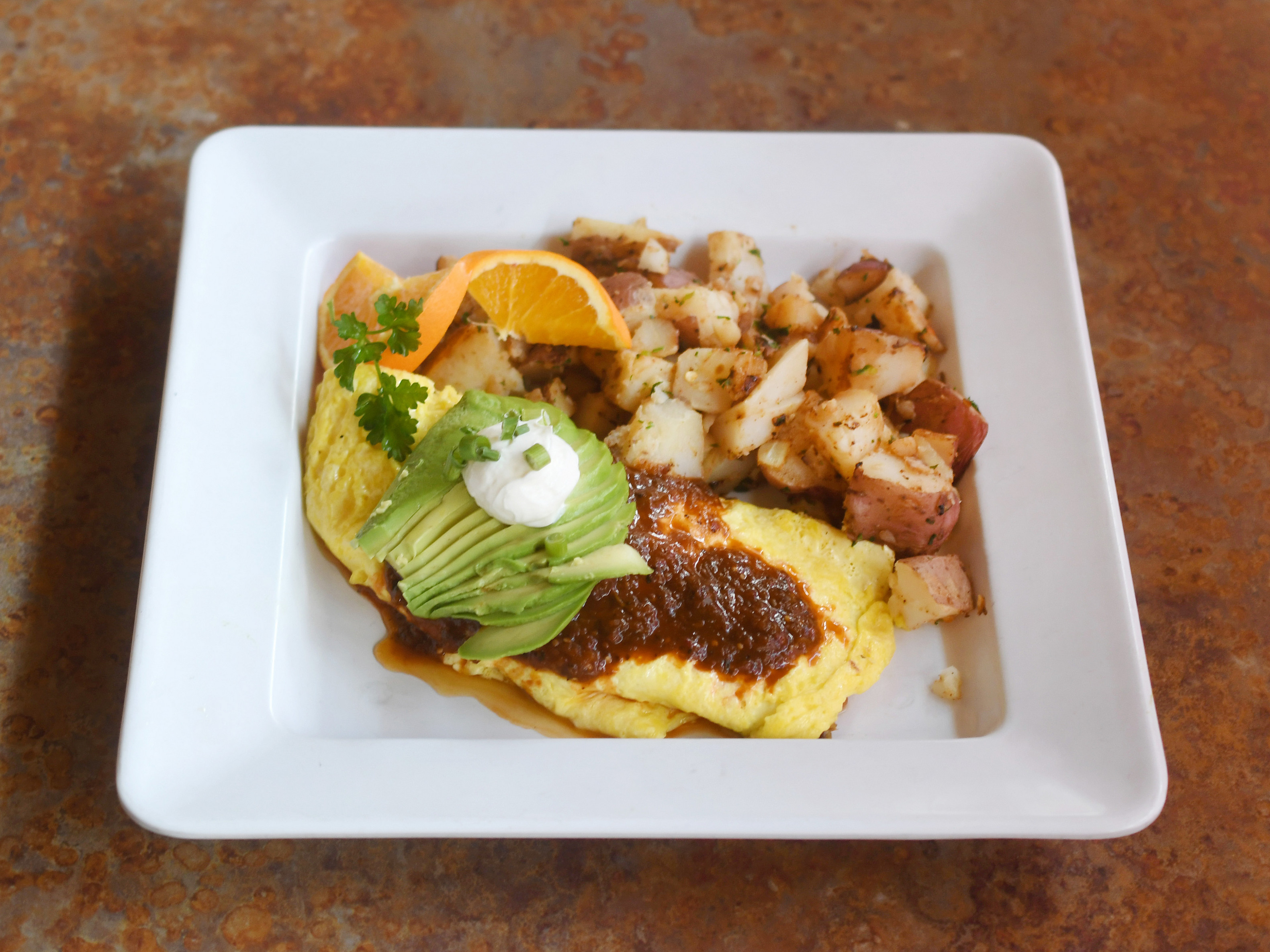Order Ortega Chile Omelette food online from Bootleggers Old Town Tavern & Grill store, Auburn on bringmethat.com