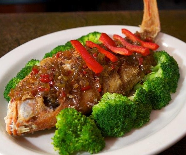 Order Whole Red Snapper food online from Sweet Basil store, Woodside on bringmethat.com