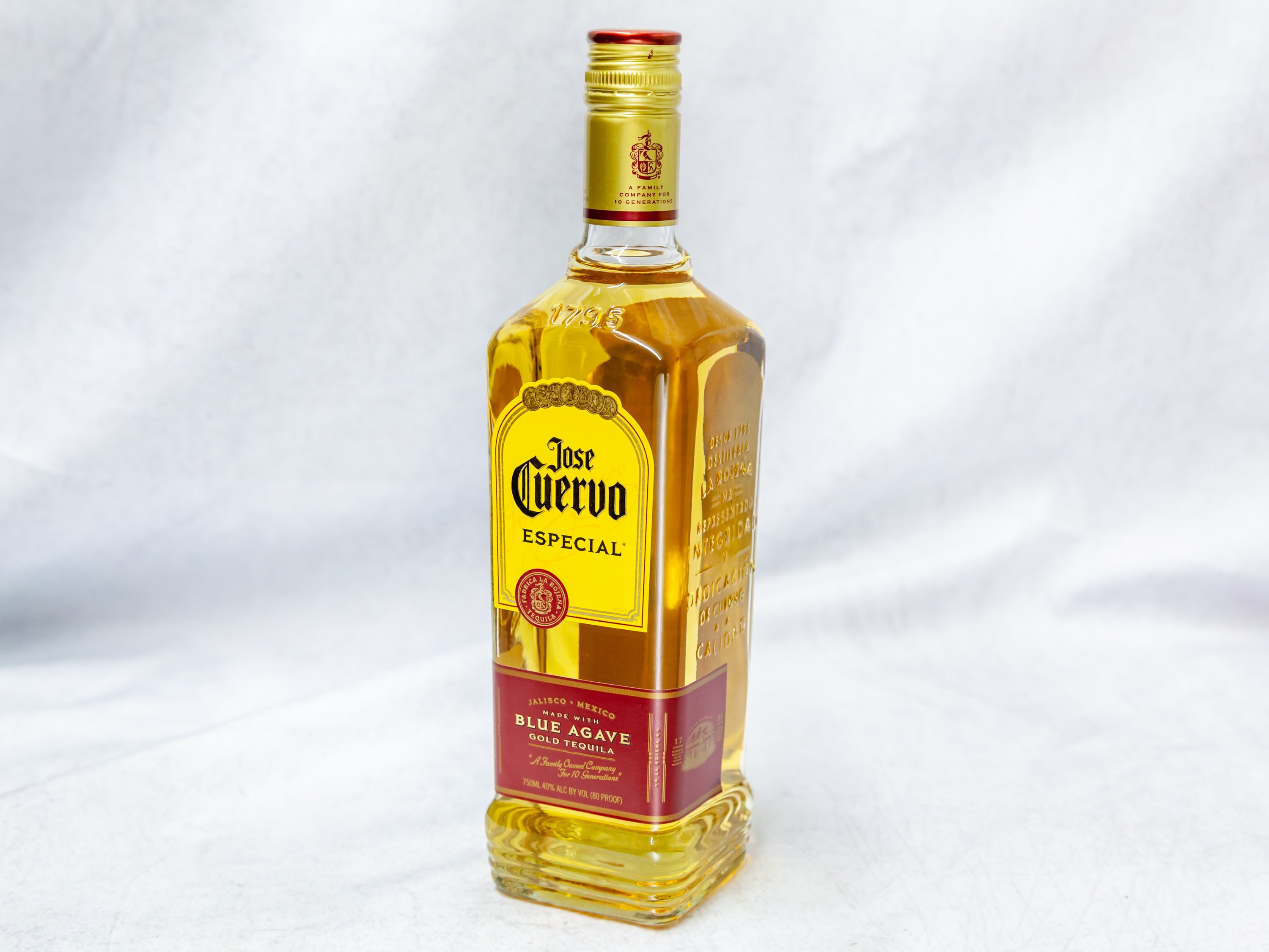 Order 750 ml. Jose Cuervo Gold Tequila Proof: 80 food online from Gallaghers Drive-In Liquor store, Oakland on bringmethat.com