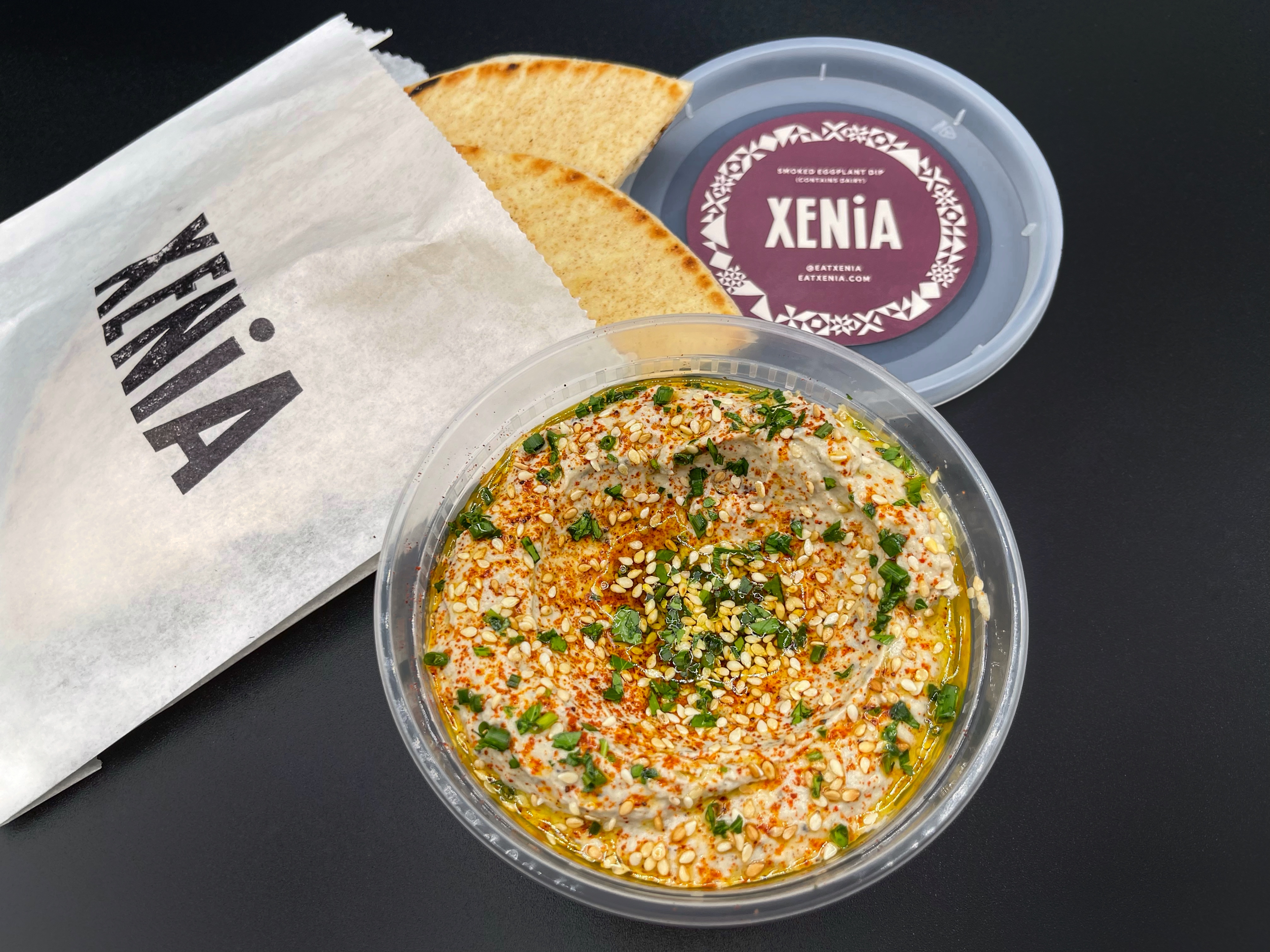 Order Smoked Eggplant Dip food online from Xenia store, Culver City on bringmethat.com