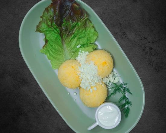 Order Polenta with Feta Cheese & Sour Cream food online from Noroc Restaurant store, Carmichael on bringmethat.com