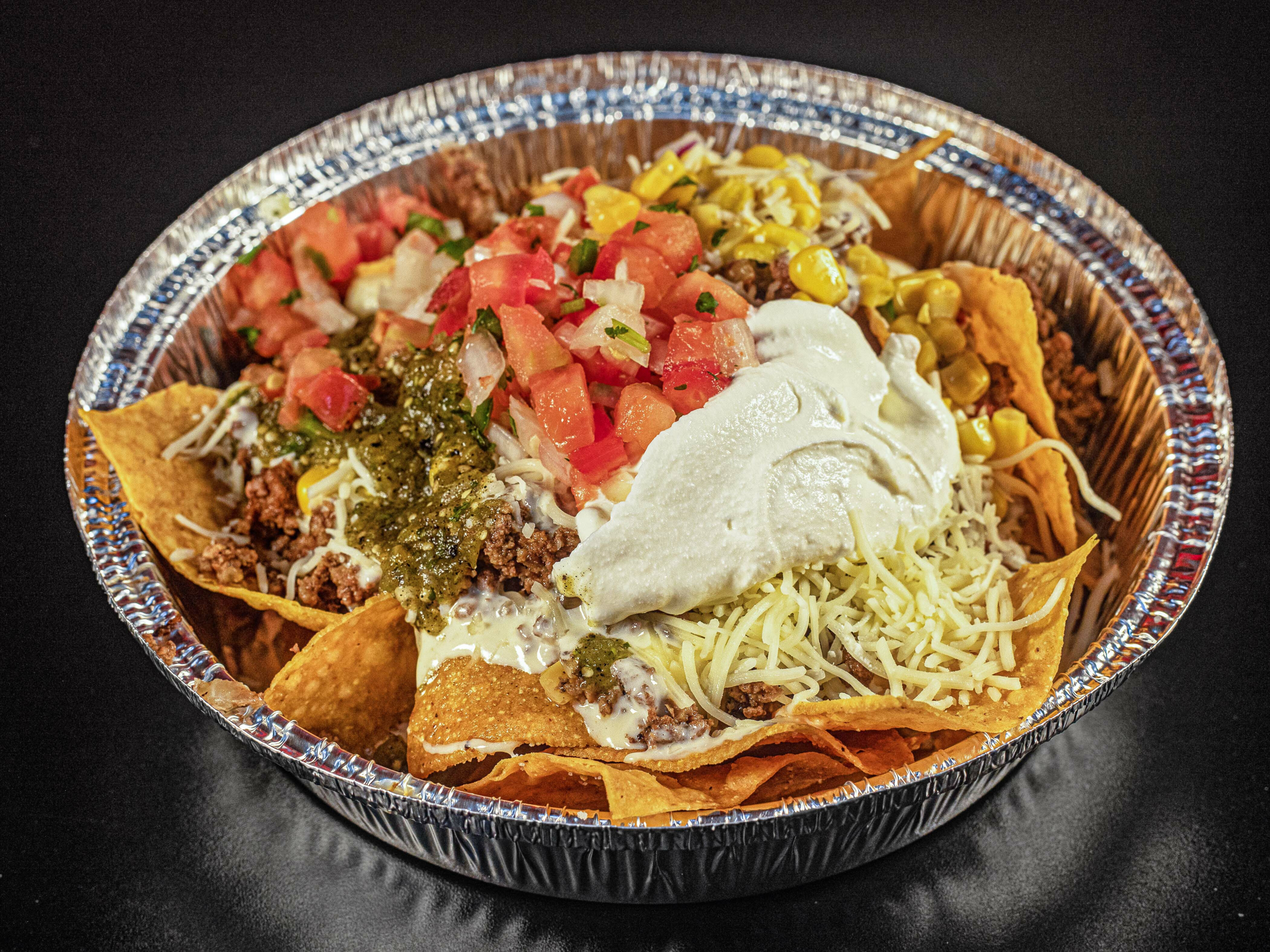 Order Groundbeef Nachos food online from Salsas Burrito Grill store, Portsmouth on bringmethat.com