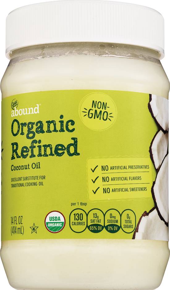 Order Gold Emblem Abound Organic Refined Coconut Oil, 14 OZ food online from Cvs store, PHOENIX on bringmethat.com