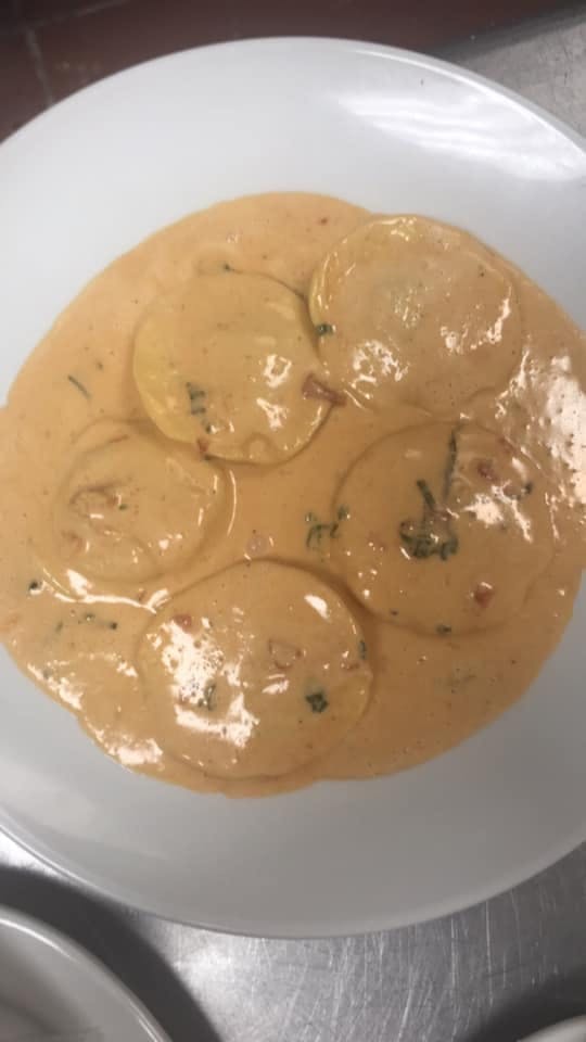 Order Lobster Ravioli - Entree food online from Bellissimo store, Colleyville on bringmethat.com
