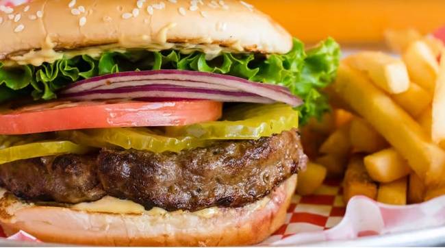 Order The Ace Burger food online from Hall Of Flame Burgers store, San Francisco on bringmethat.com