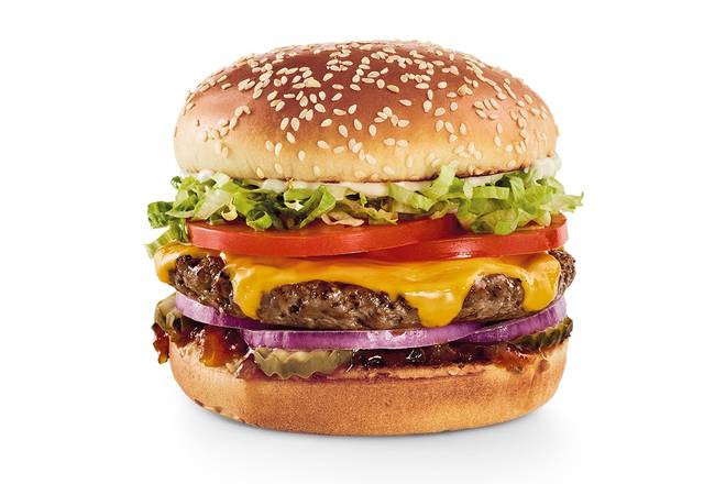 Order NEW! The Impossible™ Cheeseburger food online from Red Robin Gourmet Burgers store, Clovis on bringmethat.com