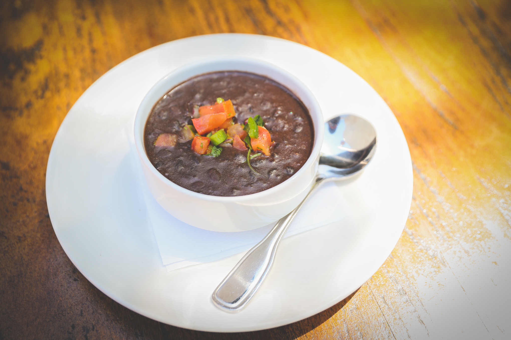 Order Black Bean Soup food online from Karl Strauss Brewing Company store, Carlsbad on bringmethat.com