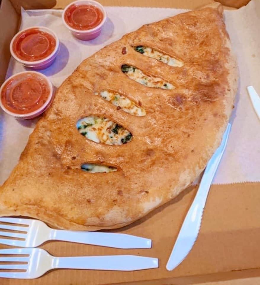 Order Spinach Broccoli Calzone - Small food online from Big Guy Italiano Family Restaurant store, Bristol on bringmethat.com