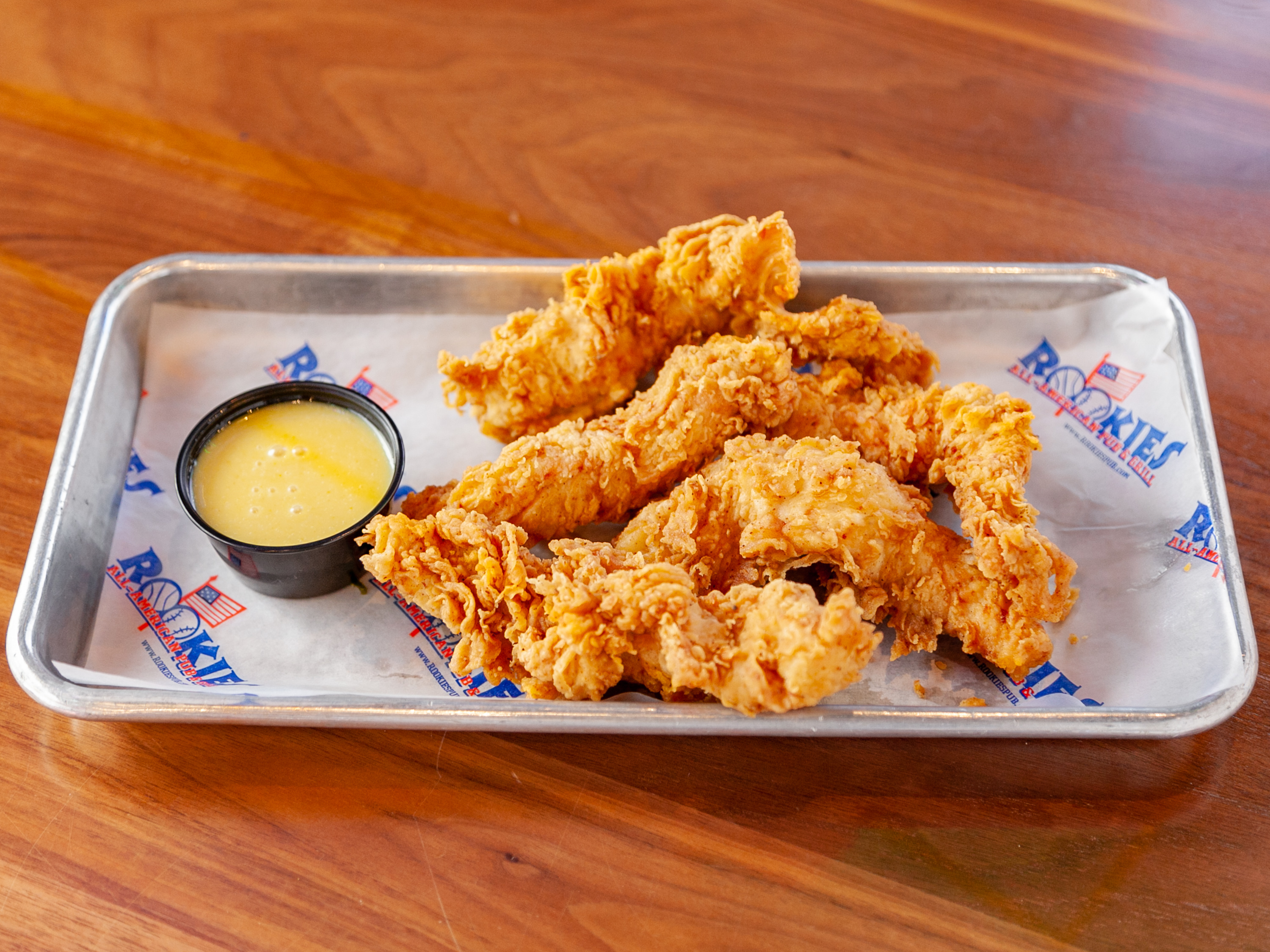 Order Chicken Fingers Appetizer food online from Rookies Sports Pub & Grill store, Huntley on bringmethat.com