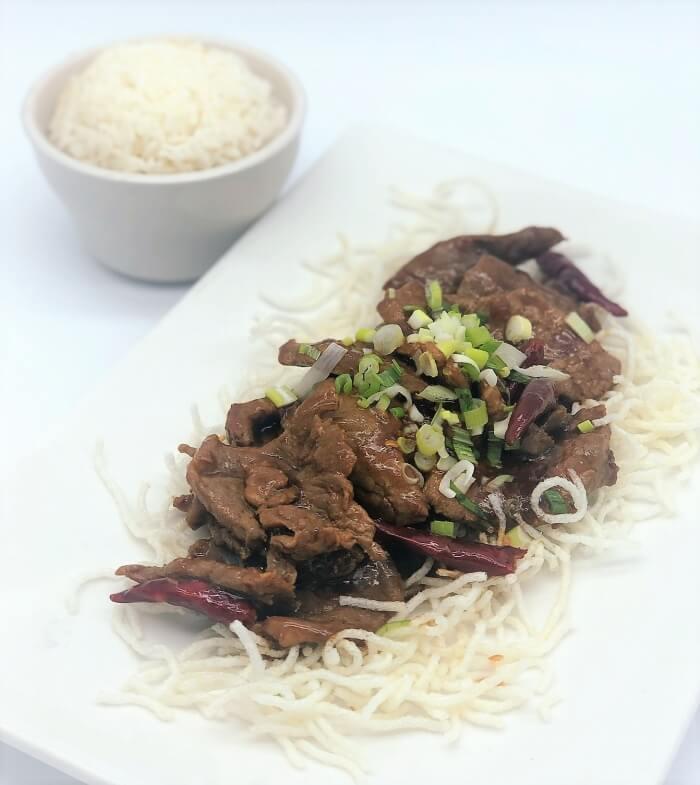 Order MONGOLIAN  BEEF food online from Kim Son Cafe  store, Houston on bringmethat.com