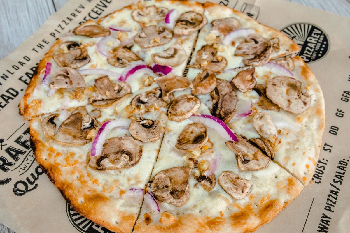 Order 16" White Mushroom food online from Pizzarev store, Rowland Heights on bringmethat.com