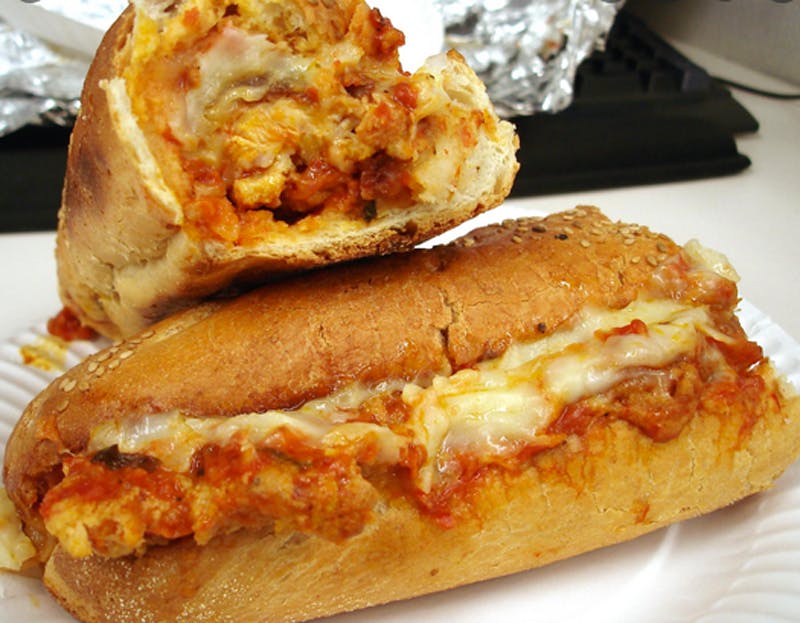 Order Chicken Parm Hero - Hero food online from Brother Bruno Pizza store, Washingtonville on bringmethat.com