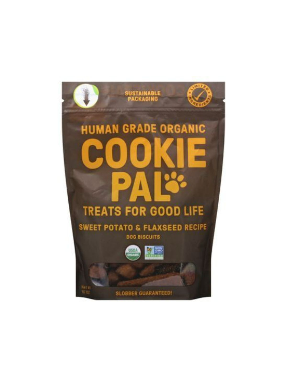 Order Cookie Pal Sweet Potato and Flaxseed Dog Treats (10 oz) food online from Stock-Up Mart store, Minneapolis on bringmethat.com