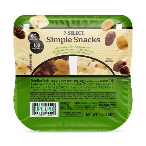 Order 7-Select Simple Snack Pepper Jack Peanut Raisin food online from 7-Eleven store, Livonia on bringmethat.com