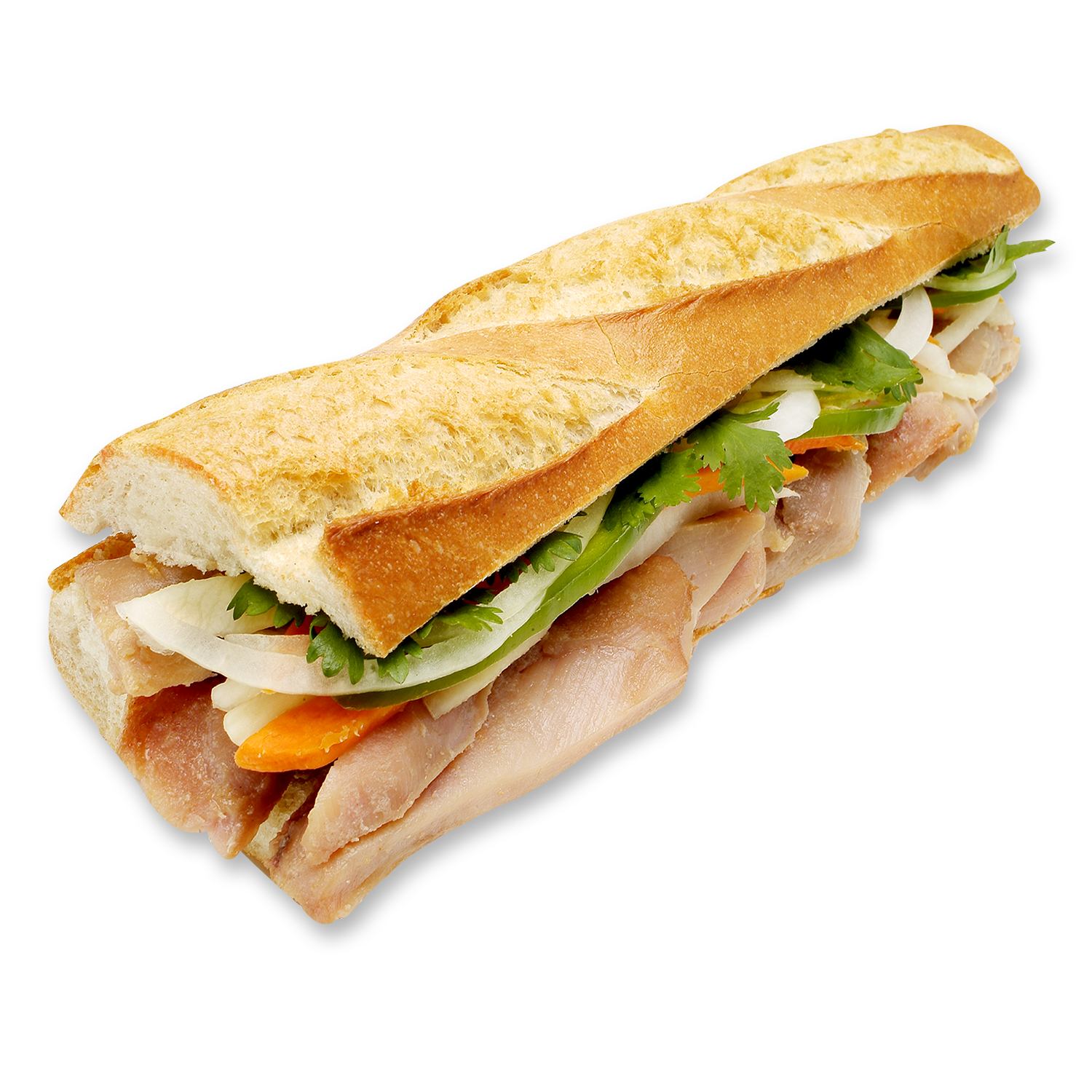 Order 4. Grilled Chicken Sandwich on 10" Baguette food online from Lee Sandwiches store, Corona on bringmethat.com