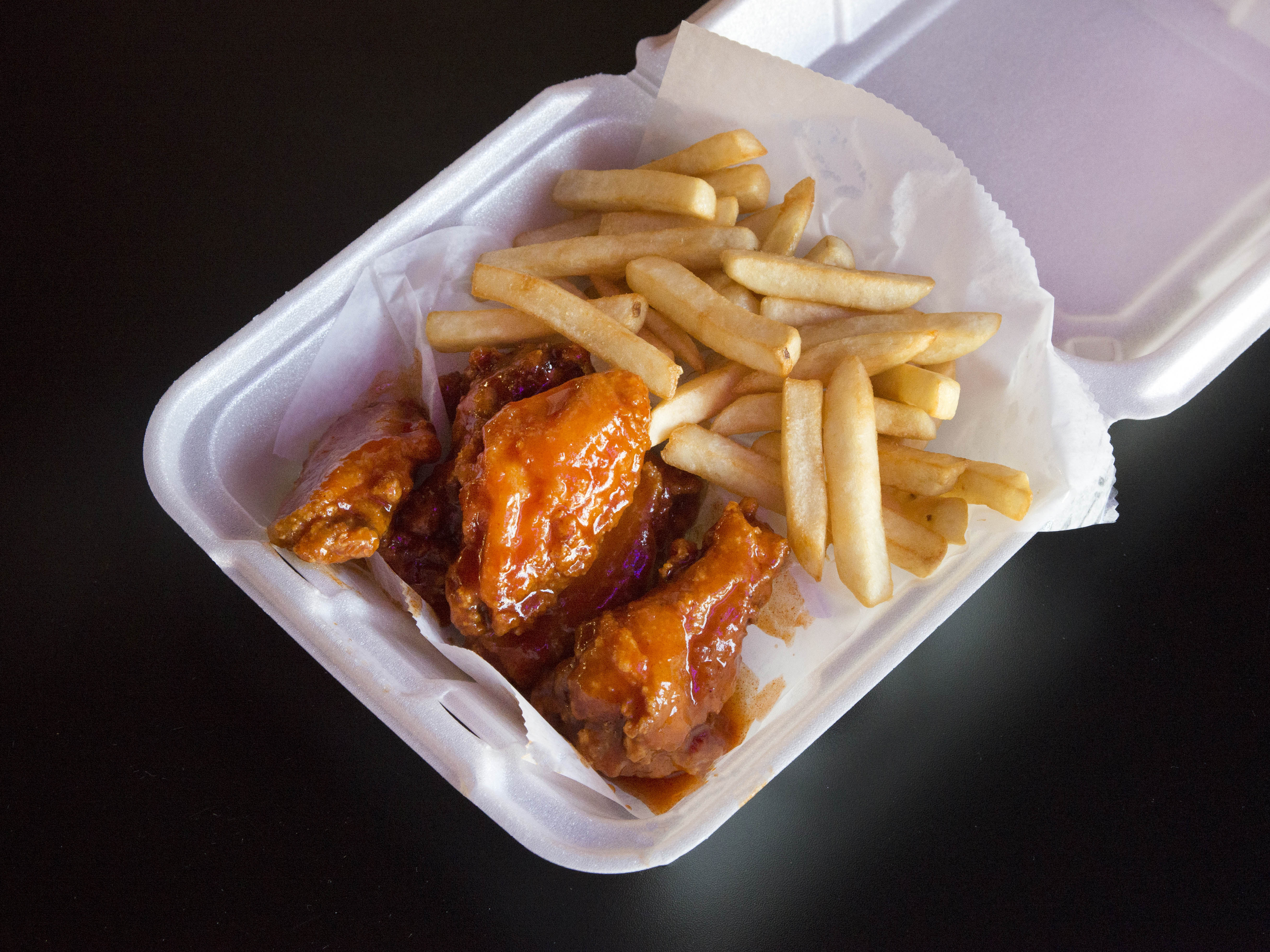 Order 5 Wings and Fries food online from Stickies store, Albany on bringmethat.com