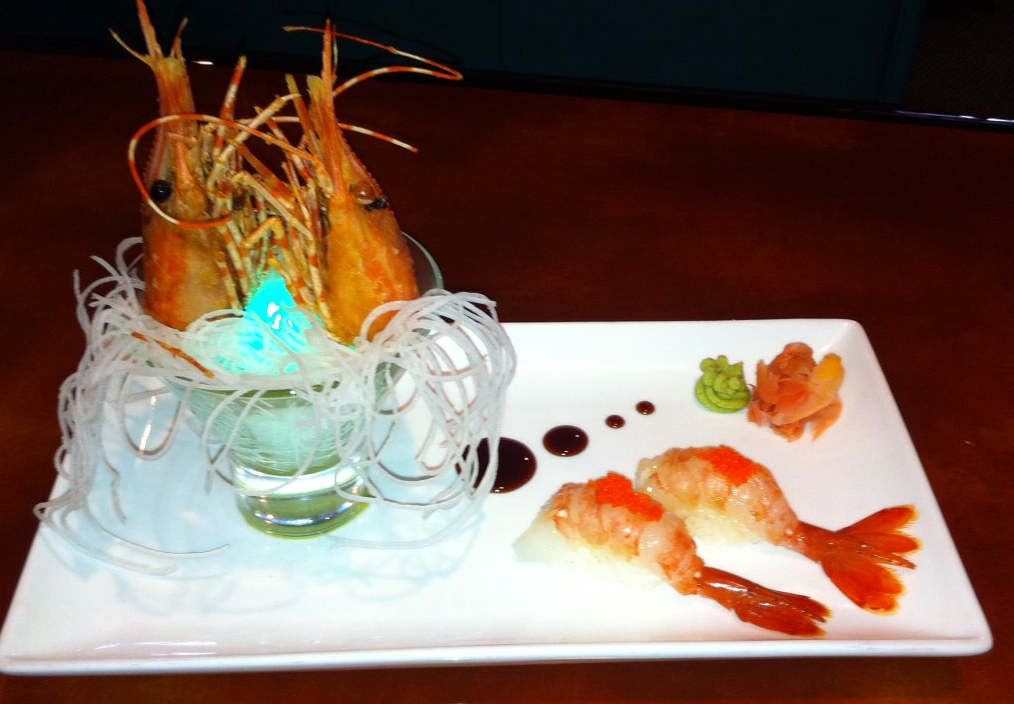 Order 19. Sweet Ebi Sushi food online from Hu Nan Palace Restaurant store, Fruitland on bringmethat.com