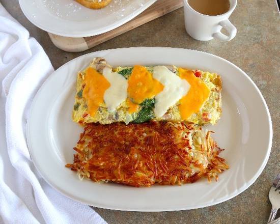 Order Veggie Omelet food online from Pegahs Family Restaurant store, Mission on bringmethat.com