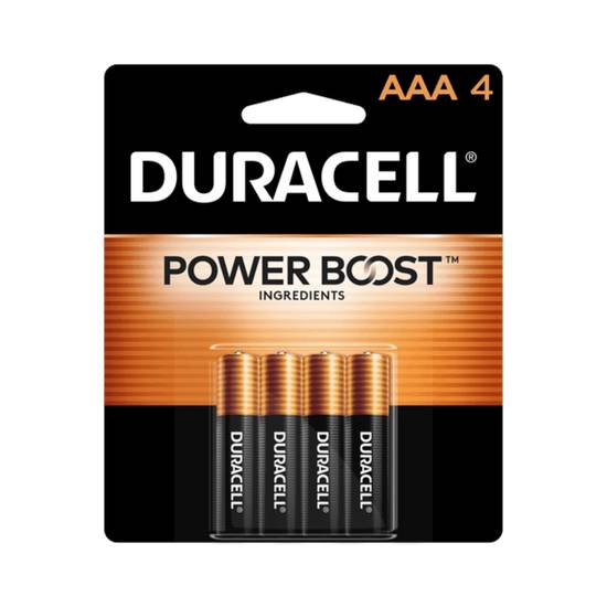Order Duracell AAA Batteries 4 Pack food online from IV Deli Mart store, Goleta on bringmethat.com