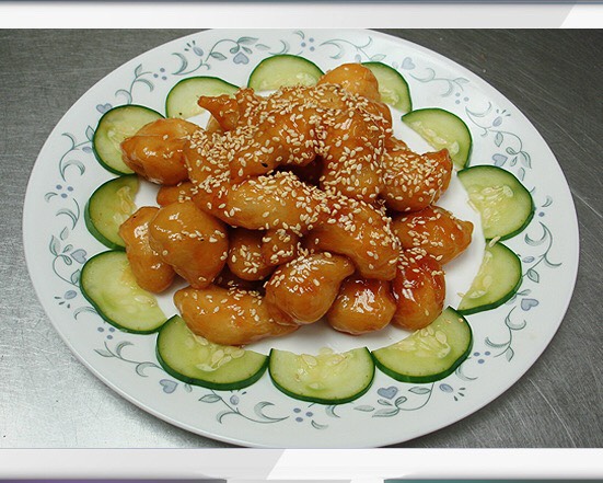Order S13. Honey Chicken food online from Red Apple Chinese Restaurant store, Waterloo on bringmethat.com