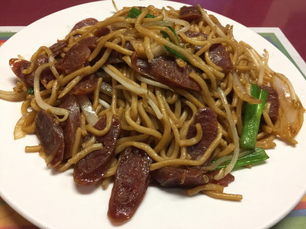 Order Chinese Sausage Chow Mein food online from Golden Kim Tar store, San Francisco on bringmethat.com