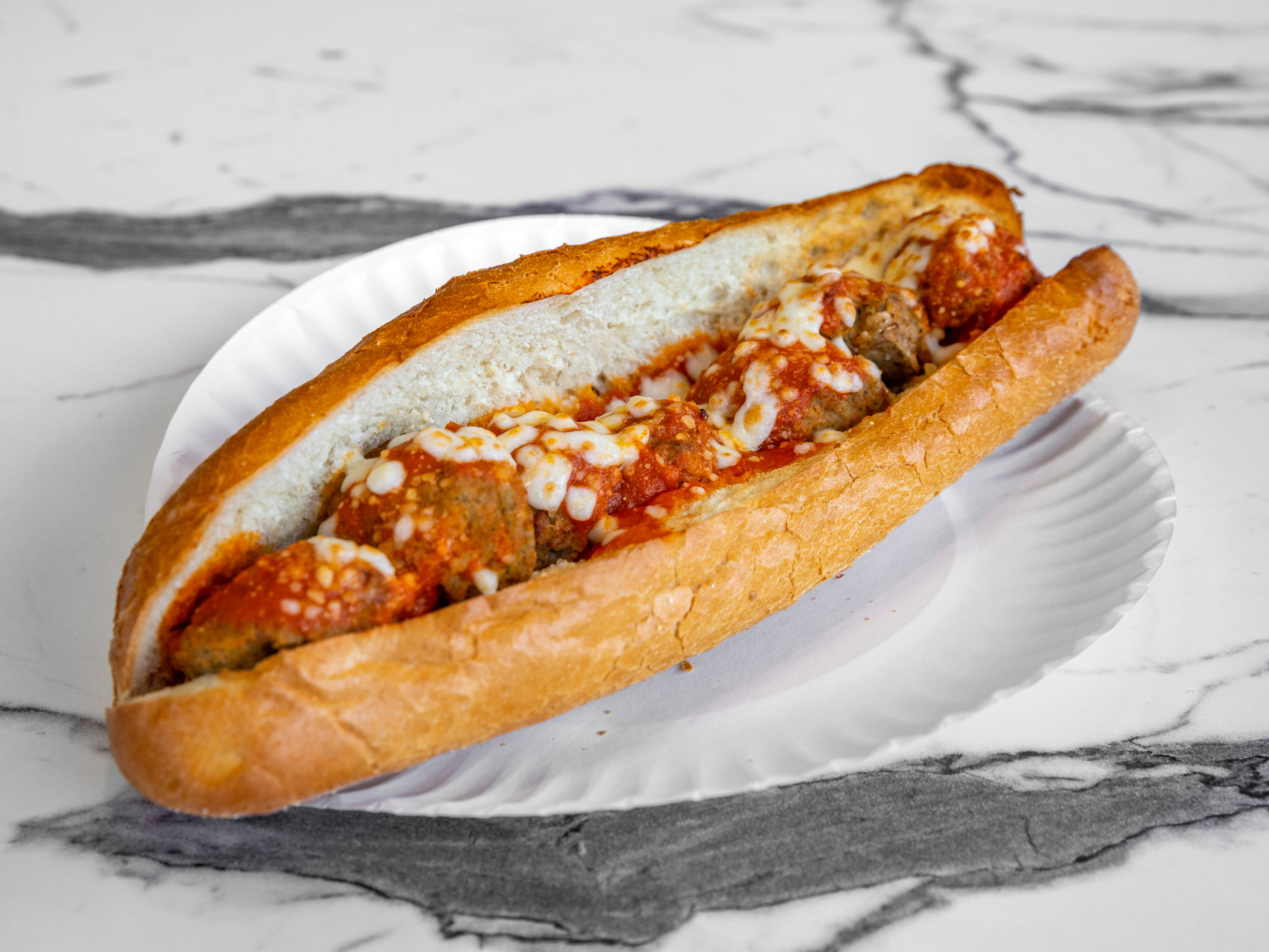 Order Meatball Parm Sub food online from Olympic Pizza store, Arlington on bringmethat.com