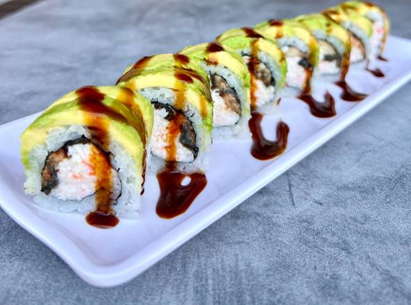 Order Caterpillar Roll food online from J Sushi store, Corona on bringmethat.com