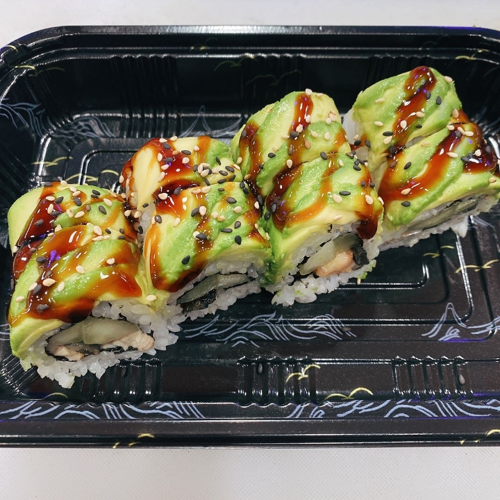 Order Dragon Roll food online from Poke Cafe store, North Charleston on bringmethat.com