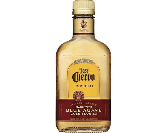 Order Jose Cuervo Especial Gold Tequila 200ml  food online from Rocket store, Inglewood on bringmethat.com