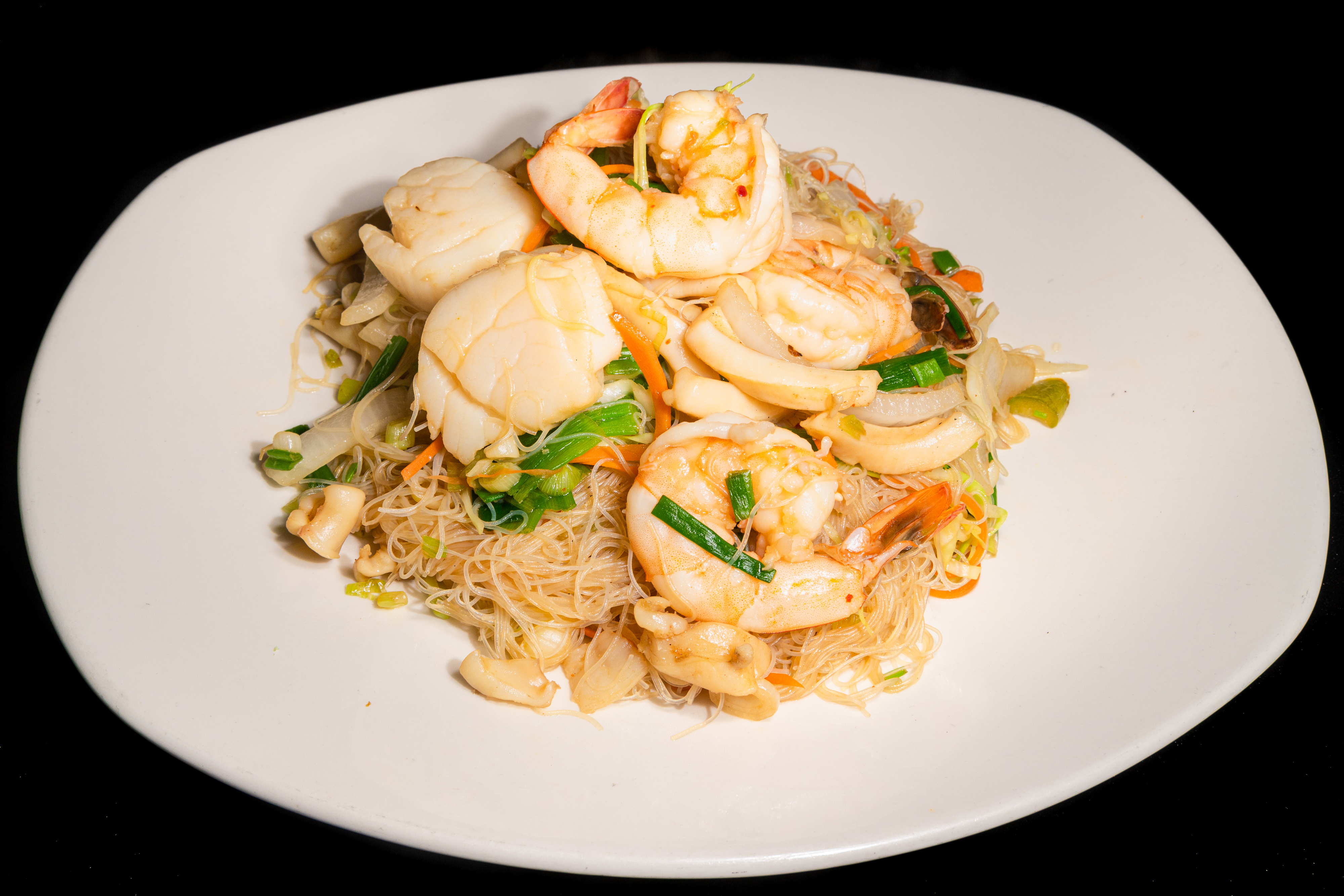 Order Seafood Rice Vermicelli food online from Cafe Ginger store, Houston on bringmethat.com