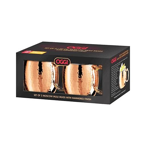 Order Oggi Moscow Mule Hammered Copper - Set of 2 (2 PACK) 118079 food online from BevMo! store, Greenbrae on bringmethat.com