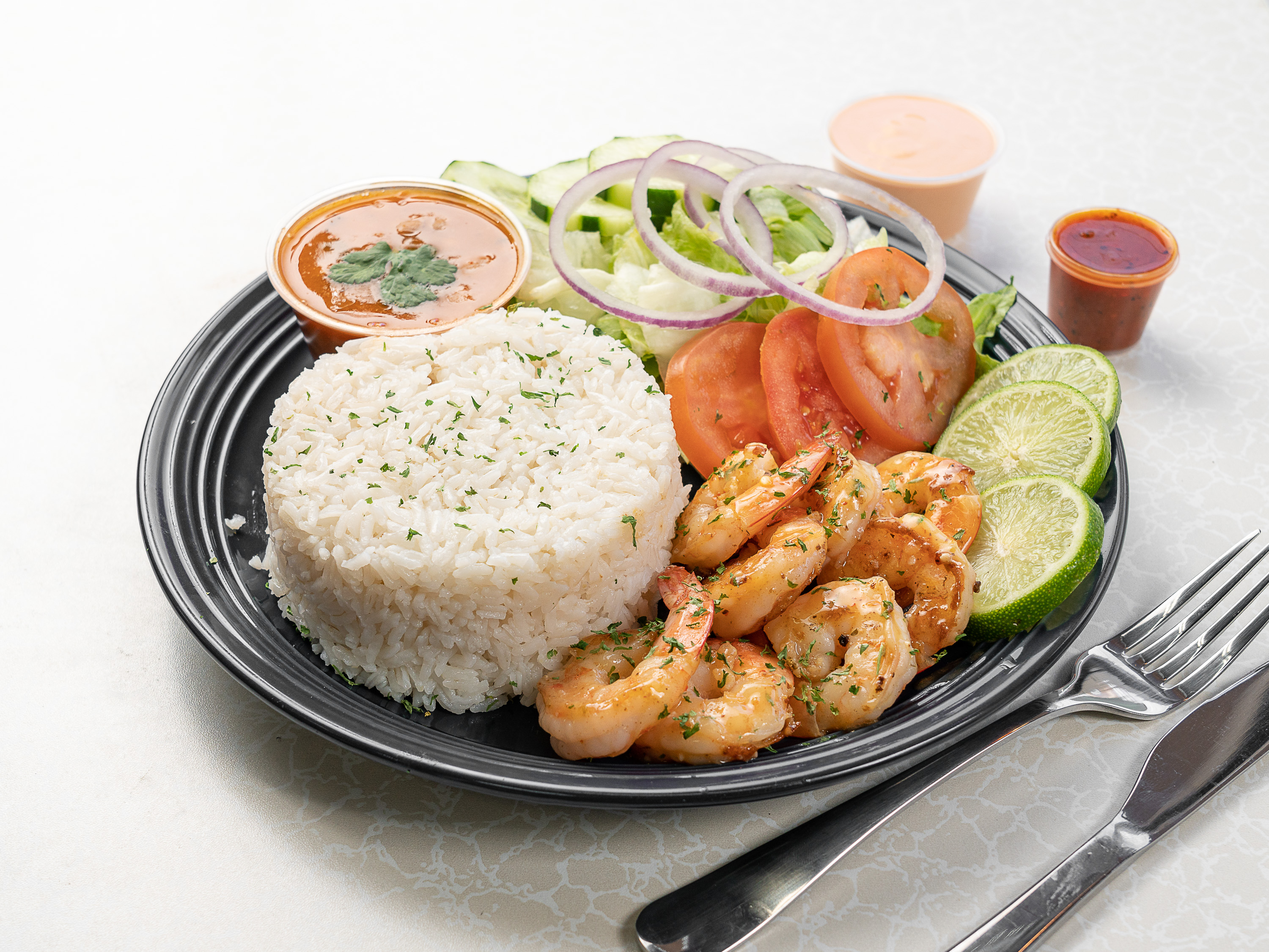 Order Grilled Shrimp Platter food online from 270 Deli NY store, Hempstead on bringmethat.com