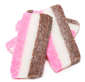 Order Rainbow Coconut Strips (Two 4 oz Packages) food online from Steel Fudge store, Atlantic City on bringmethat.com