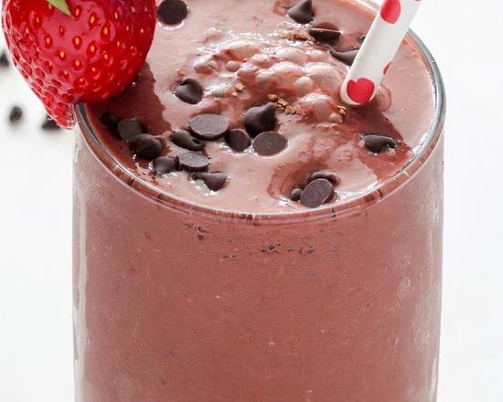 Order Chocolate Strawberries Smoothie food online from Java Dive Organic Cafe store, Bee Cave on bringmethat.com