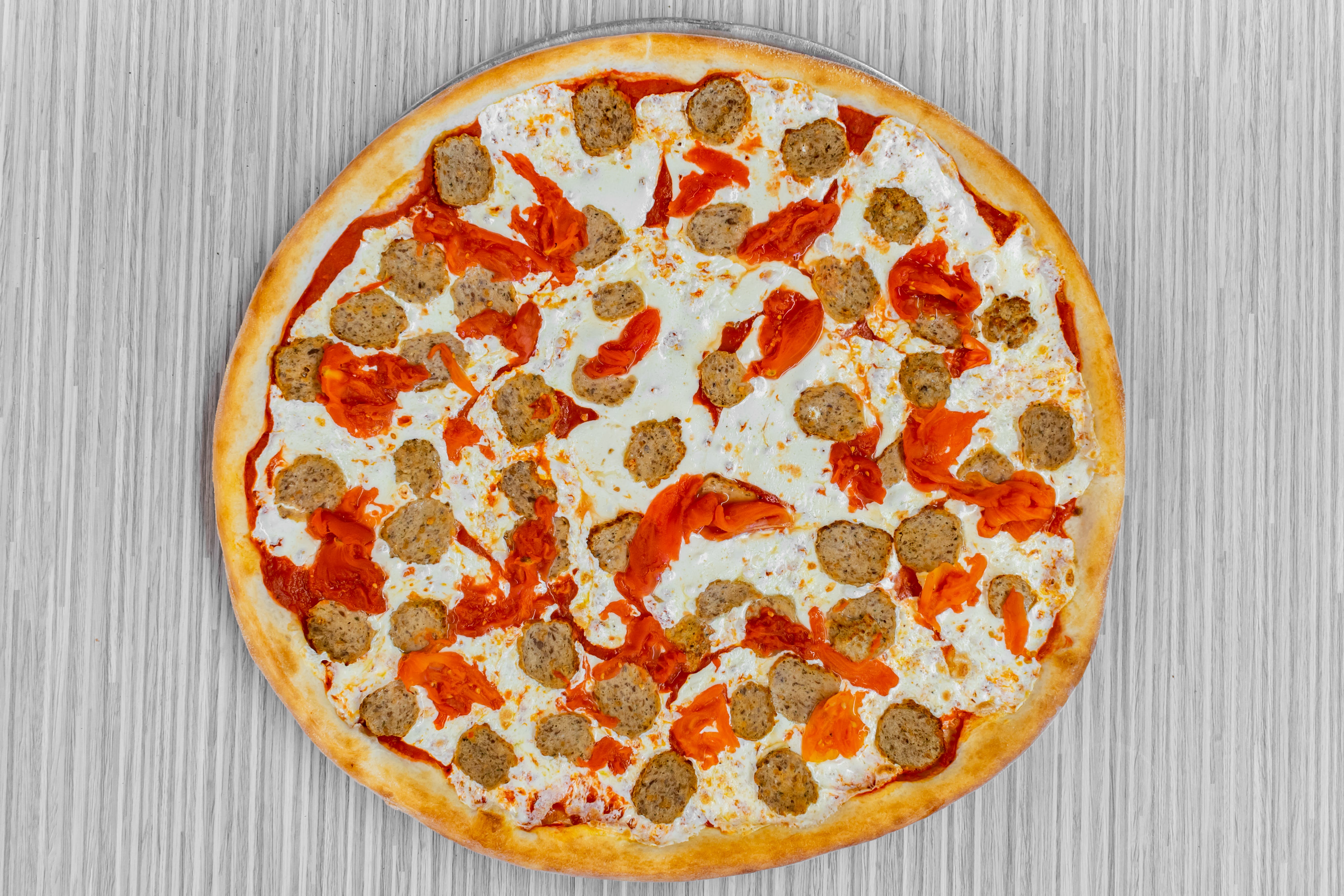 Order Meatball Parm Pizza - Large 16'' food online from Gerlanda Pizza store, Piscataway on bringmethat.com