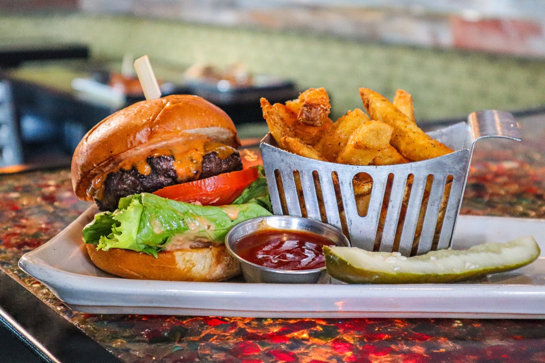 Order Drafthouse Burger food online from The Corner Drafthouse store, San Diego on bringmethat.com