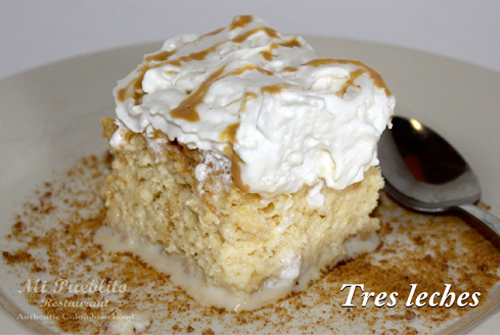 Order Tres Leches food online from Mi Pueblito Restaurant store, Houston on bringmethat.com
