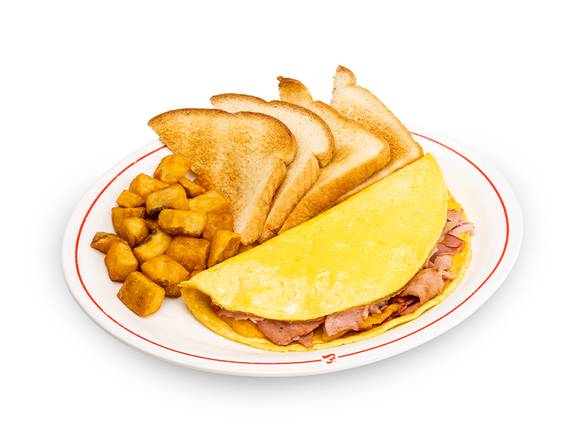 Order Ham & Cheese Omelet food online from Frisch's Big Boy store, Miamisburg on bringmethat.com