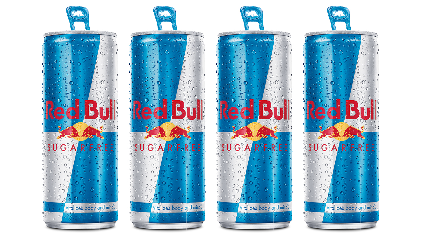 Order 4-Pack Red Bull Sugarfree Energy Drink food online from Nashville Hot Chicken Shack store, Costa Mesa on bringmethat.com