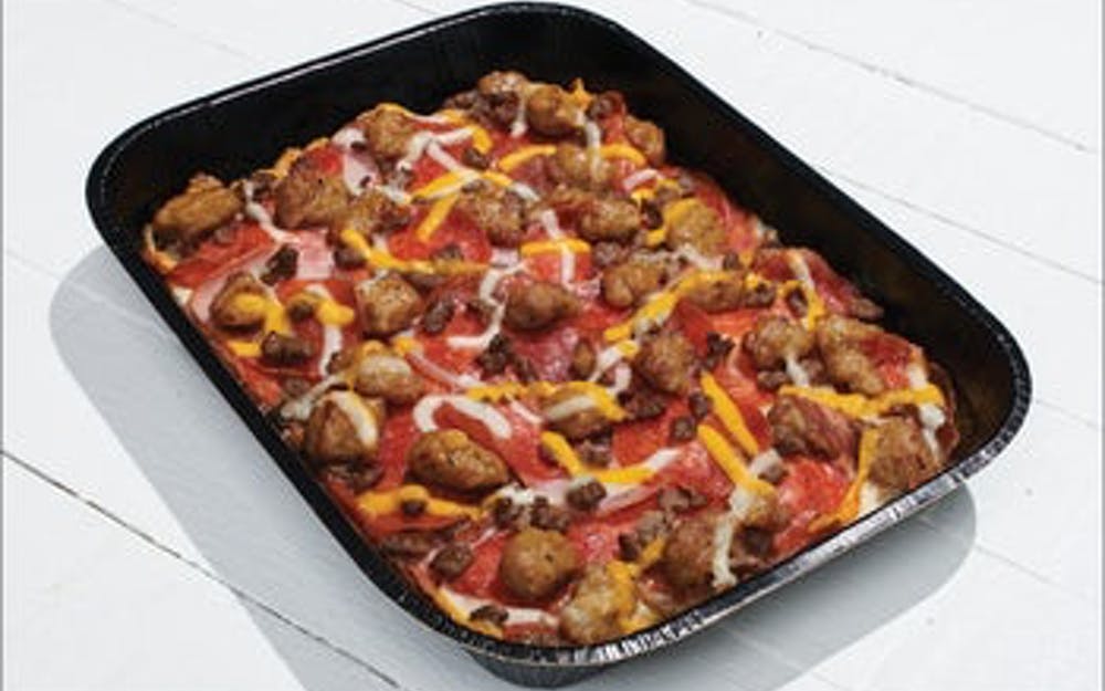 Order Papa's All Meat Keto Friendly Pizza - Medium (7"x 9" Tray) food online from Papa Murphy store, Monona on bringmethat.com