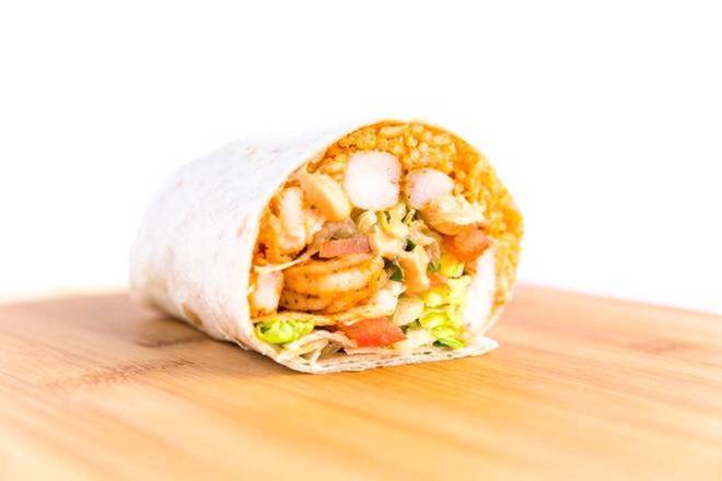 Order Grilled Shrimp Burrito food online from Los Tacos store, Bakersfield on bringmethat.com