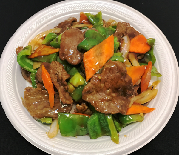 Order Beef with Green Pepper and Onion food online from Red Dragon Express store, Laveen on bringmethat.com