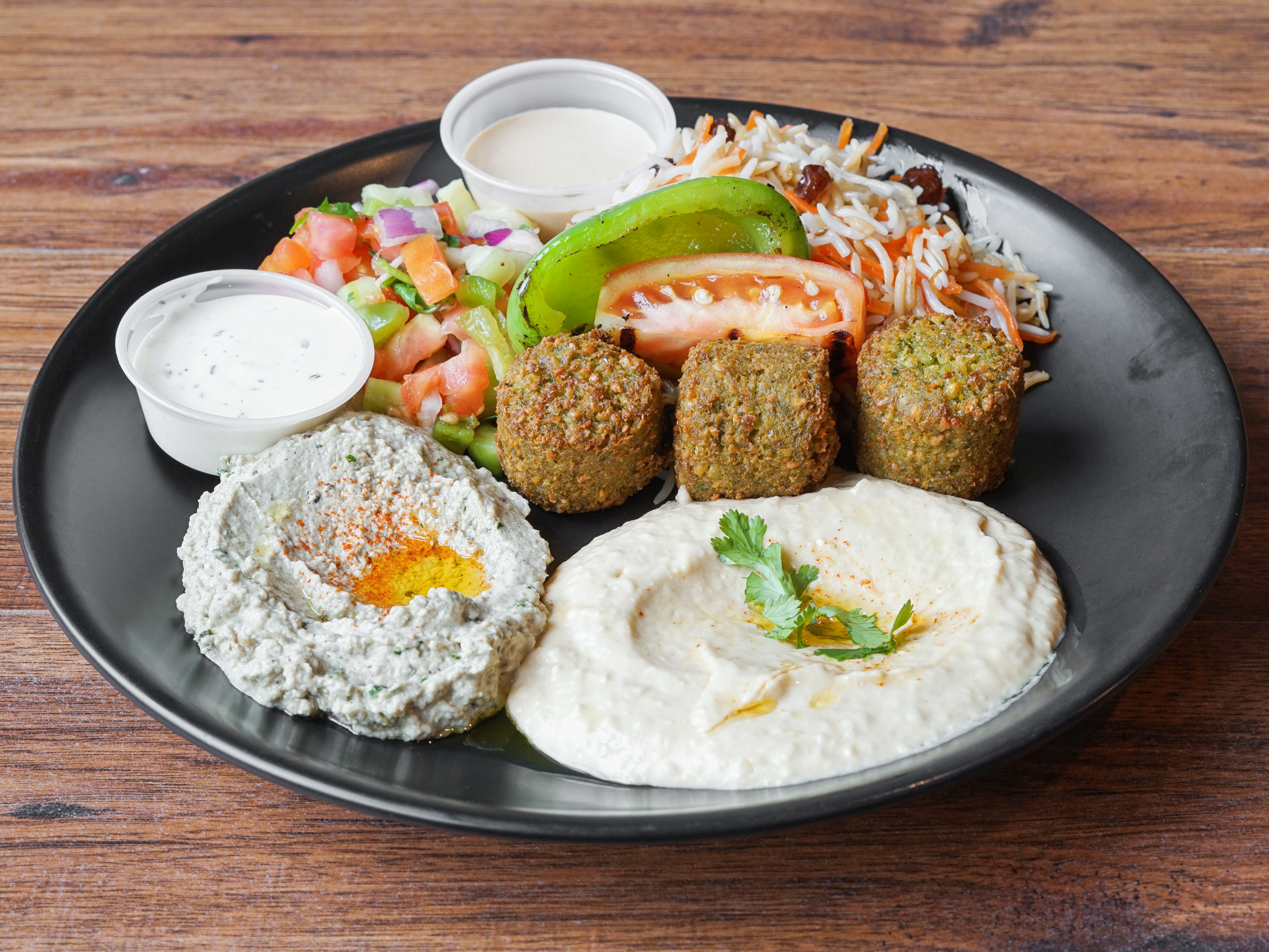 Order Mediterranean Platter food online from The Kabul Fresh Grill store, Baltimore on bringmethat.com