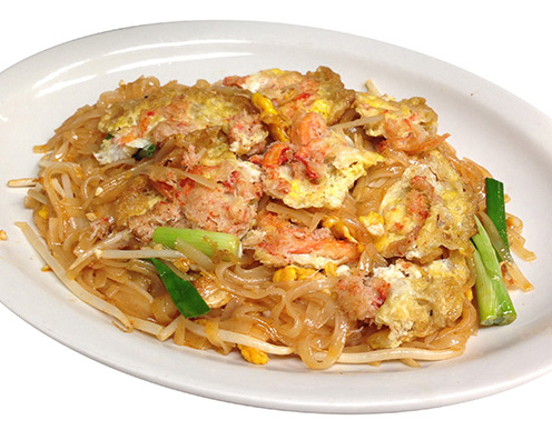 Order Crab Meat Pad Thai food online from Sa Ung Thai Restaurant store, Harbor City on bringmethat.com