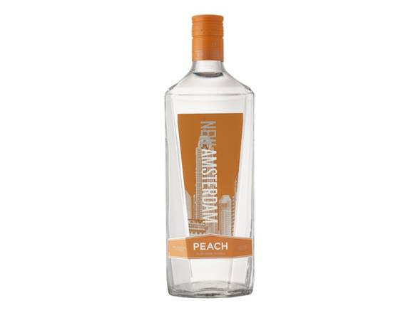 Order New Amsterdam Peach Vodka - 1.75L Bottle food online from Josh Wines & Liquors Inc store, New York on bringmethat.com