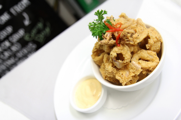 Order Crispy Thai Calamari food online from Bangkok Cuisine store, Forest Hills on bringmethat.com