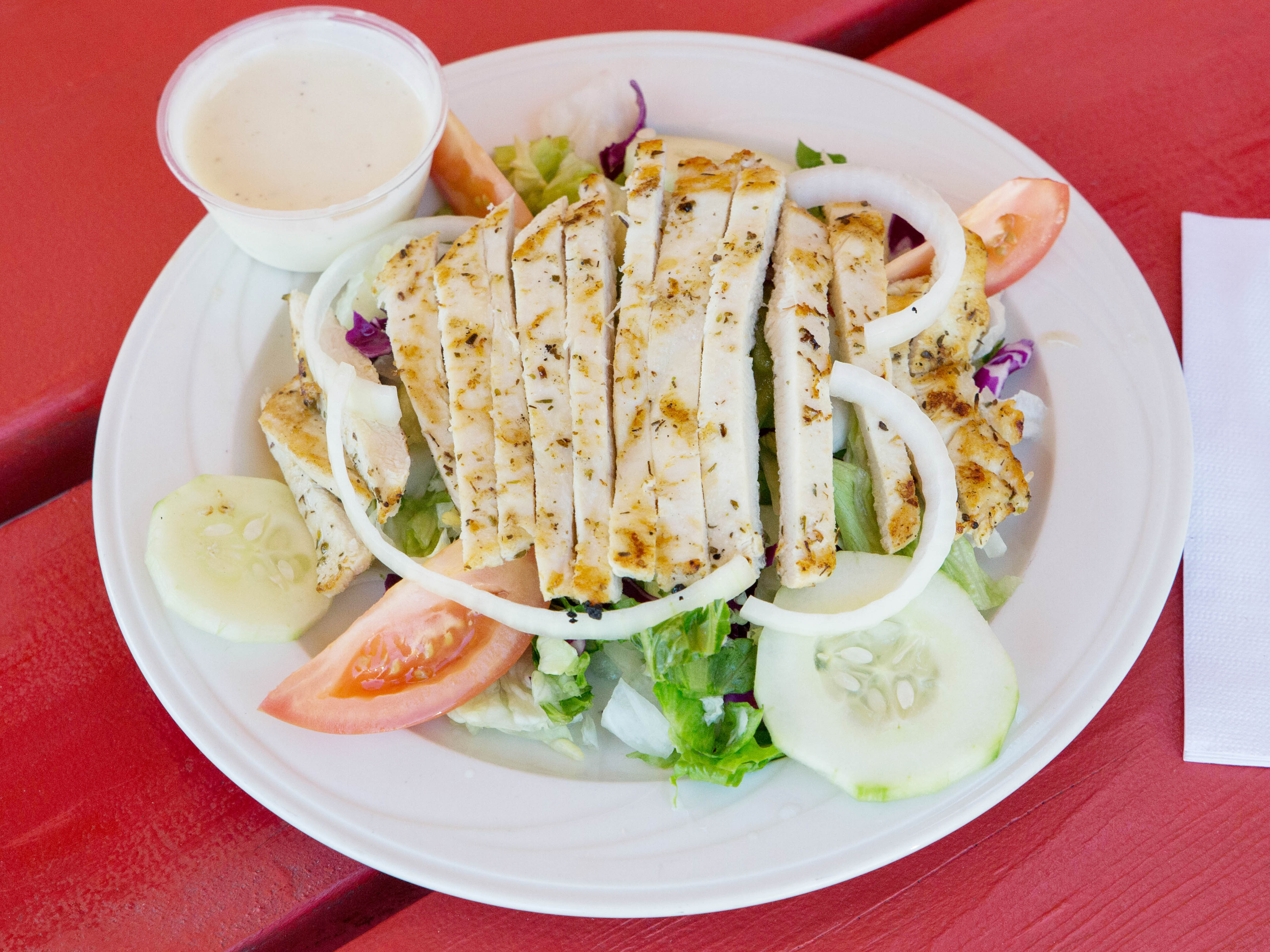 Order Grilled Chicken Salad food online from Big Al Place store, El Paso on bringmethat.com